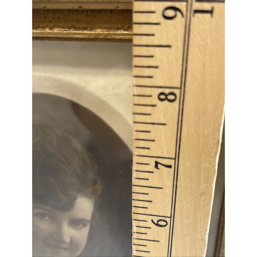 Vintage‎ Gold Wooden Double Picture Photo Frame Ornate  10
